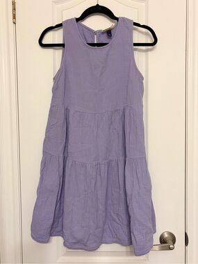 Boho Lavender Babydoll Dress, XS